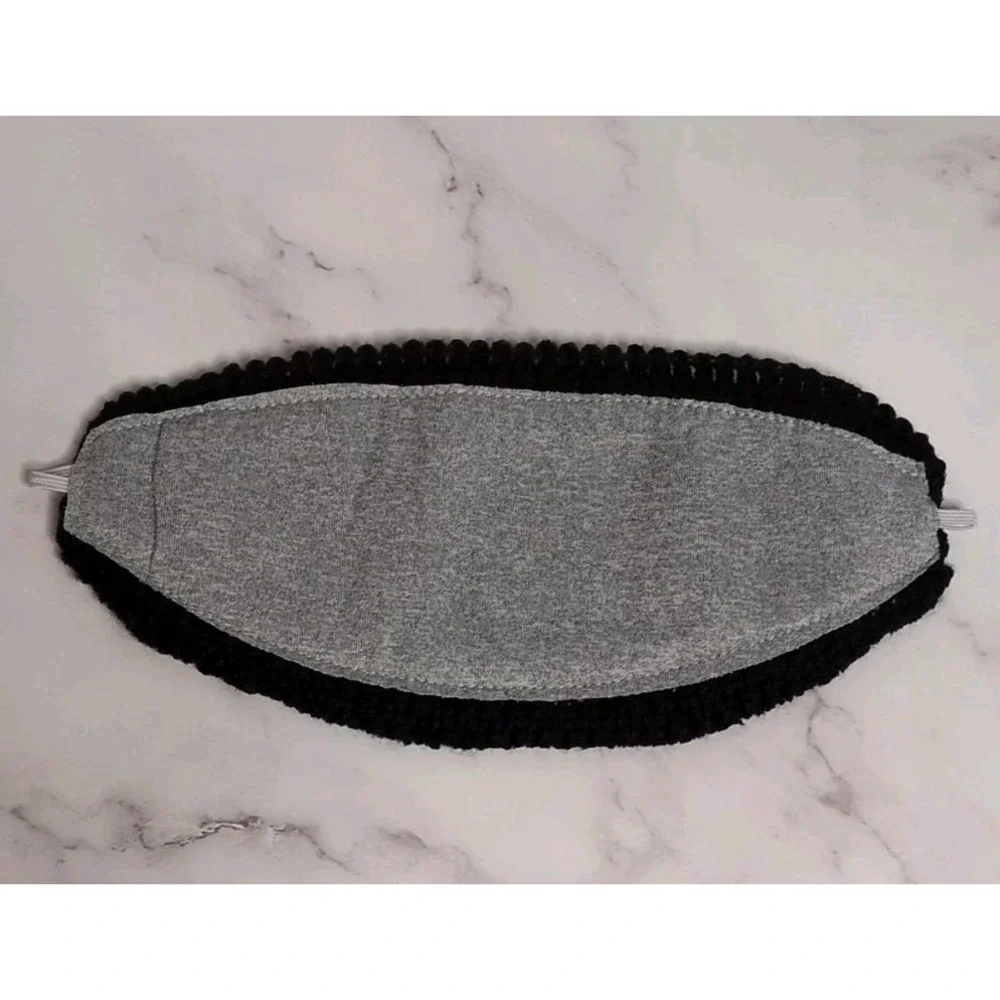 Kids Unisex Winter Knitted Beanie Cap, Warm Face Cover,‎ & Neck Scarf One Size